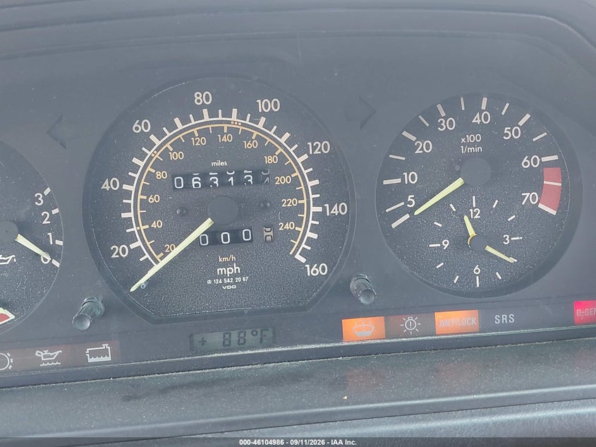 MERCEDES-BENZ 260 1987 VIN WDBEA26D4HA558284