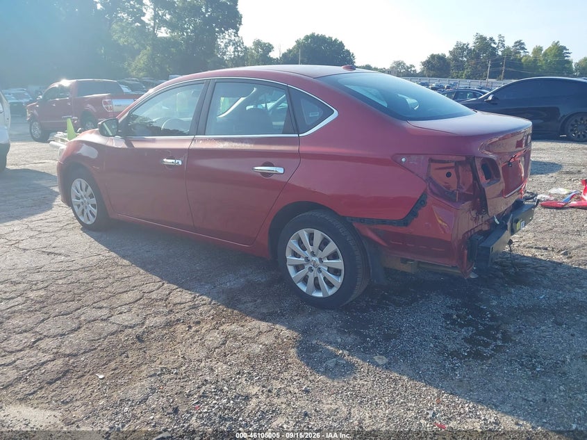 Vin: 3n1ab7apxhl674385, lot: 46604663, nissan sentra sv 20173