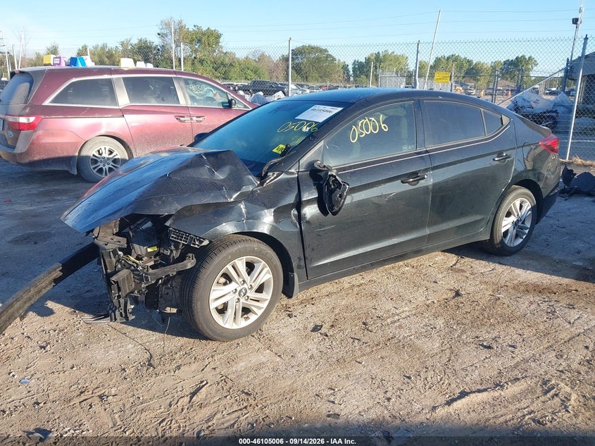 2019 Hyundai Elantra Sel, Удар спереди, IAAI, VIN 5NPD84LF4KH427091 — фото 2