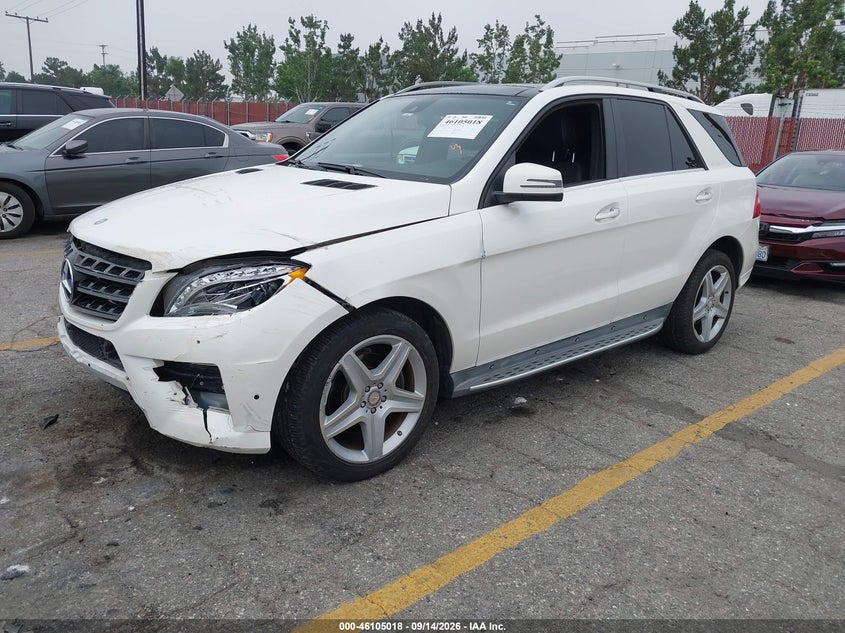 Vin: 4jgda5gb0fa566712, lot: 46604676, mercedes-benz ml 400 4matic 20152