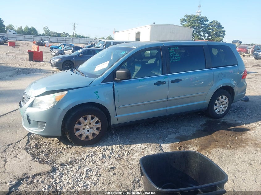 Vin: 2v4rw4d10ar209171, lot: 46604677, volkswagen routan s 20102