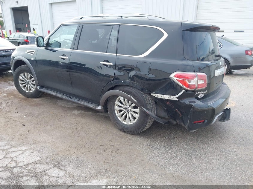Vin: jn8ay2nc1l9617911, lot: 46604699, nissan armada sv 4wd 20203
