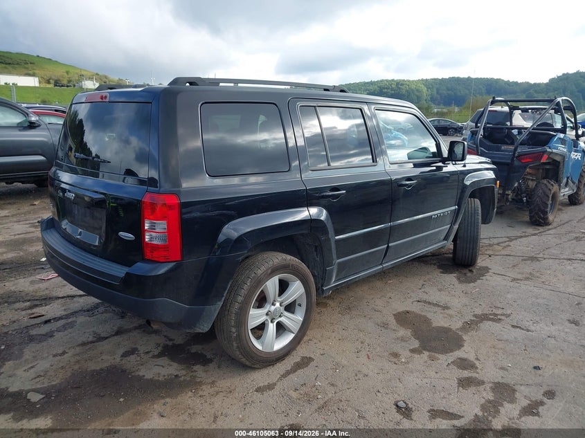 Vin: 1c4njrfb2ed588502, lot: 46604721, jeep patriot latitude 20144