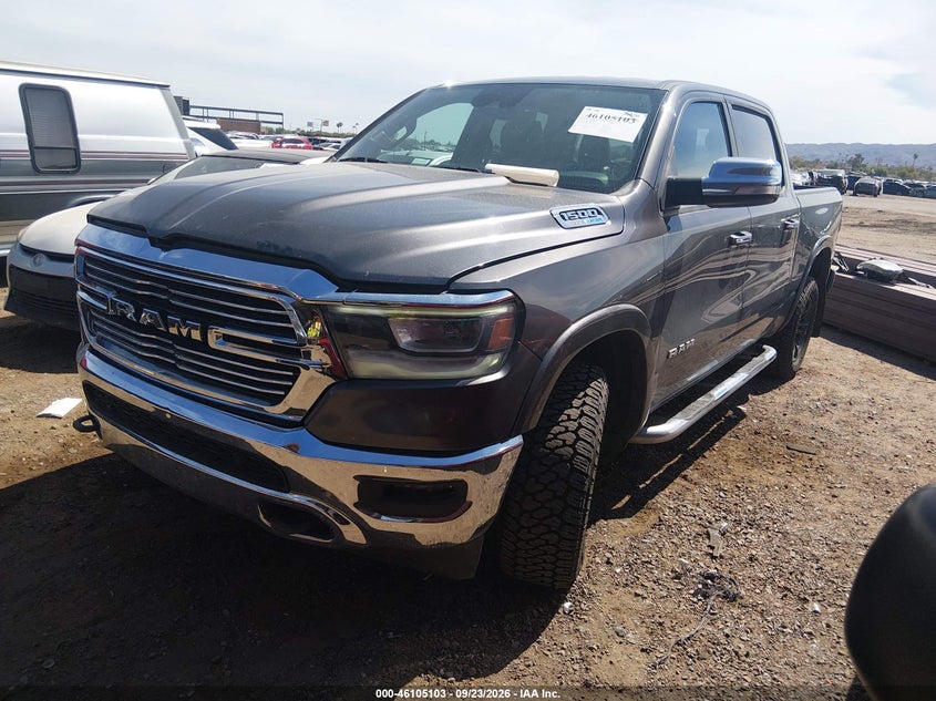 Vin: 1c6srfjt5mn815031, lot: 46604761, ram 1500 laramie  4x4 5'7 box 20212