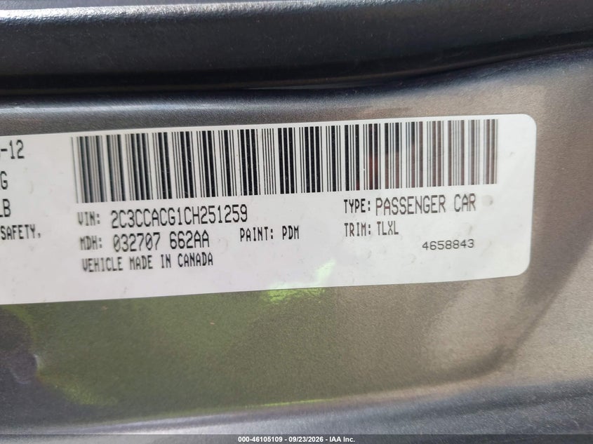 2012 CHRYSLER 300 LIMITED · Фото 9