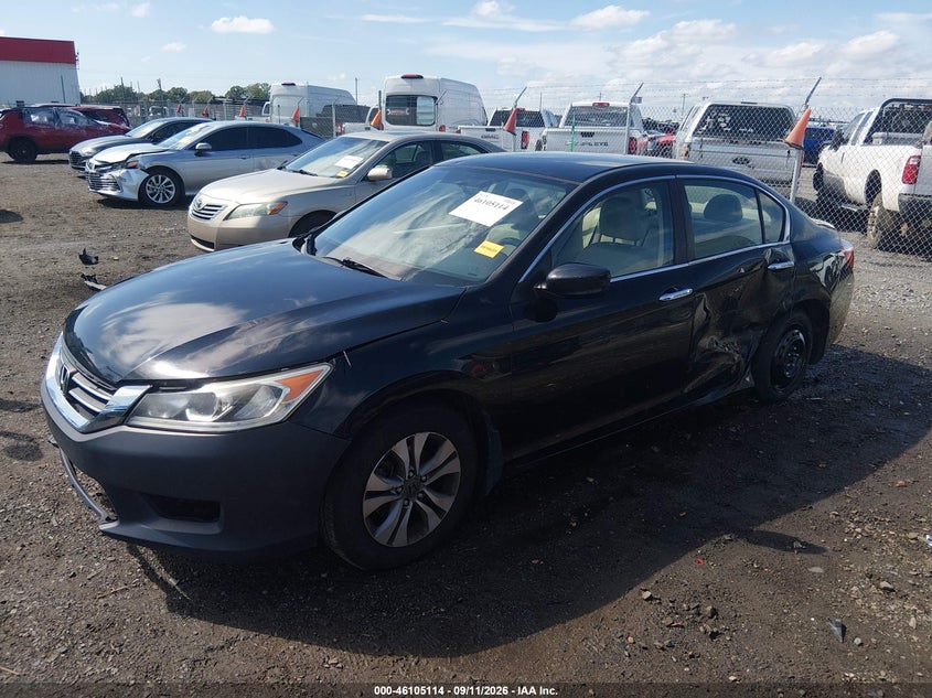 Vin: 1hgcr2f32ea279535, lot: 46604772, honda accord lx 20142