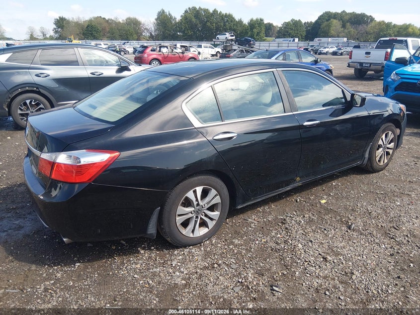 Vin: 1hgcr2f32ea279535, lot: 46604772, honda accord lx 20144