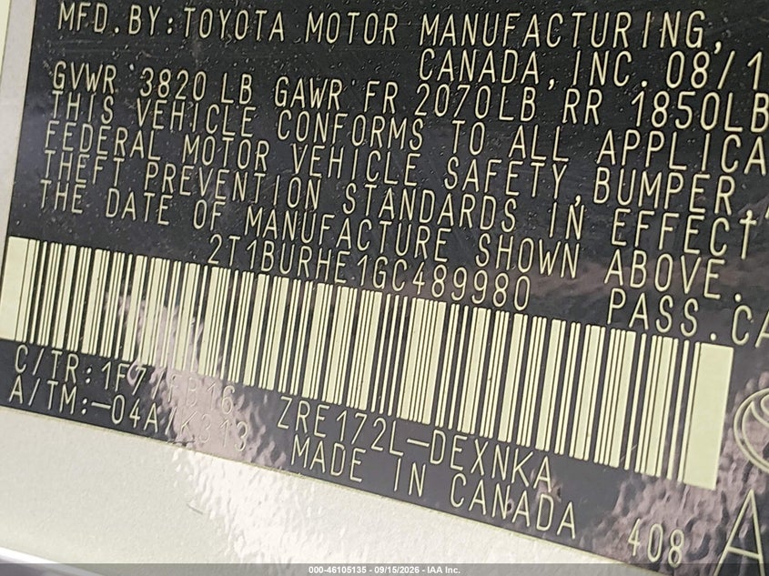 TOYOTA COROLLA - zdjęcie 9