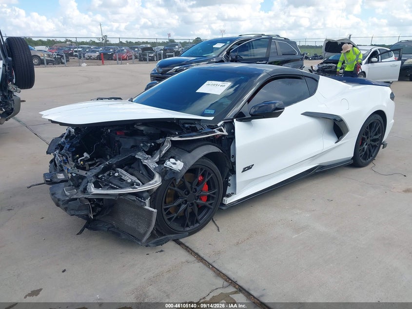 Vin: 1g1ya2d41p5111493, lot: 46604798, chevrolet corvette stingray rwd  1lt 20232