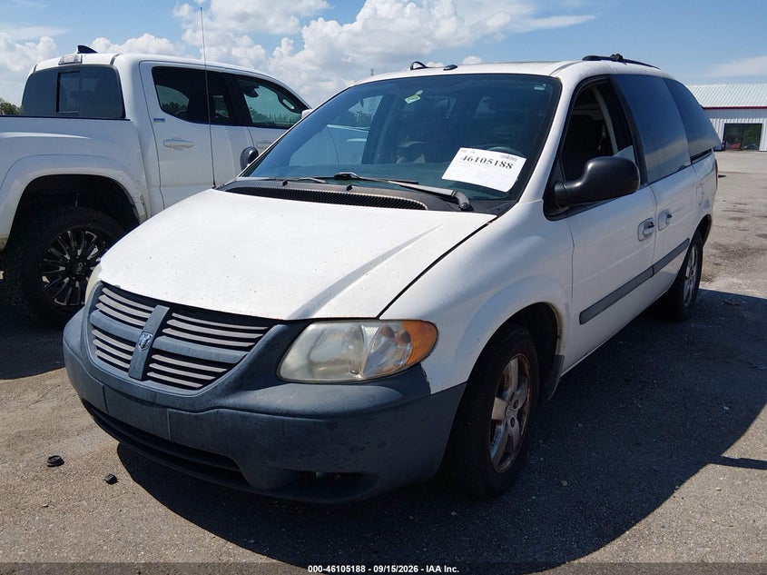 2007 Dodge Caravan, Удар сзади, IAAI, VIN 1D4GP45R97B172618 — фото 2