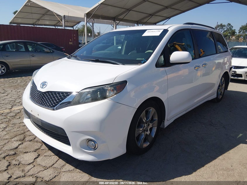 Vin: 5tdxk3dc5es436071, lot: 46604896, toyota sienna se 8 passenger 20142