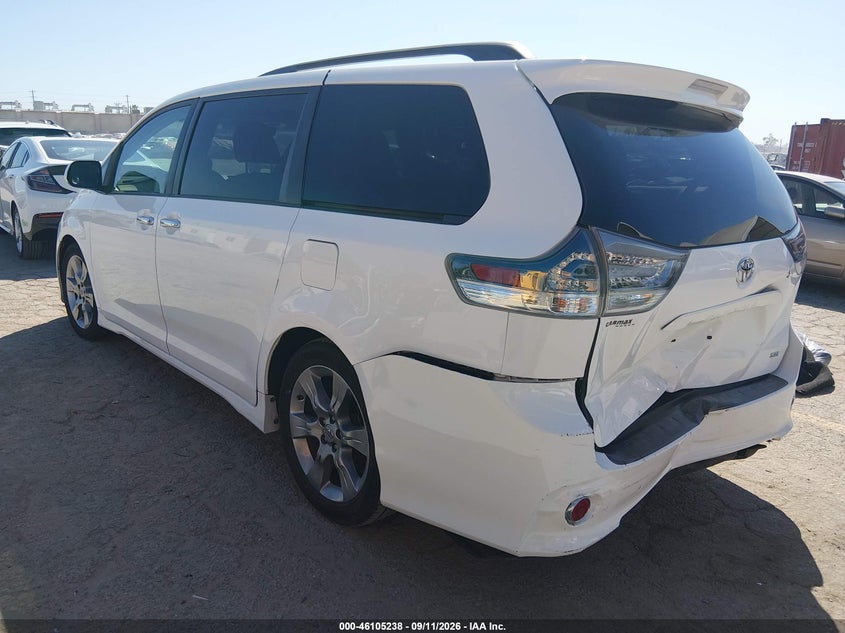 Vin: 5tdxk3dc5es436071, lot: 46604896, toyota sienna se 8 passenger 20143