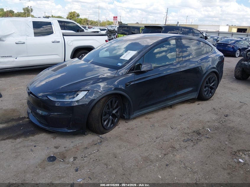 Vin: 7saxcae5xpf428771, lot: 46604947, tesla model x dual motor all-wheel drive/standard range 20232