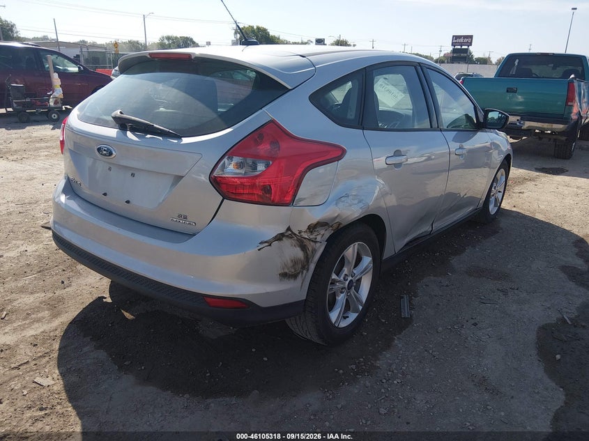 Vin: 1fadp3k25dl143811, lot: 46604976, ford focus se 20134