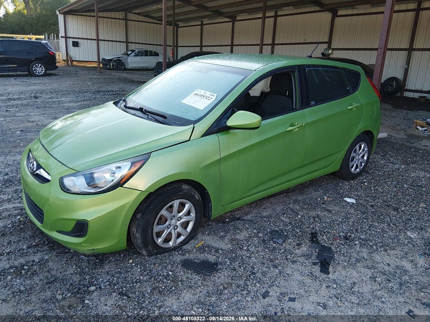 Vin: kmhct5ae1du114515, lot: 46604980, hyundai accent gs 20132