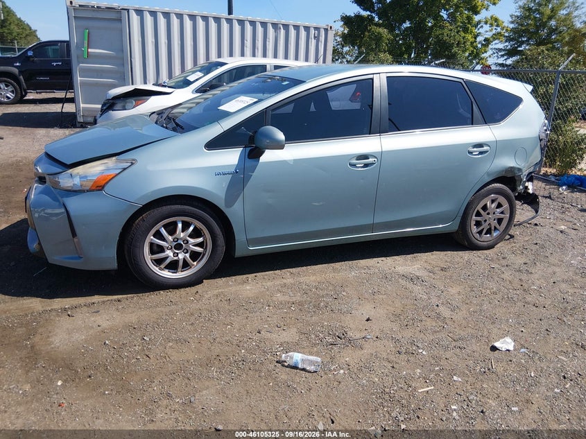 Vin: jtdzn3eu5fj020057, lot: 46604983, toyota prius v three 20152