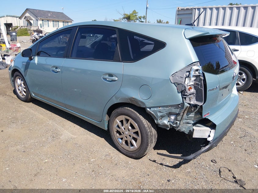 Vin: jtdzn3eu5fj020057, lot: 46604983, toyota prius v three 20153