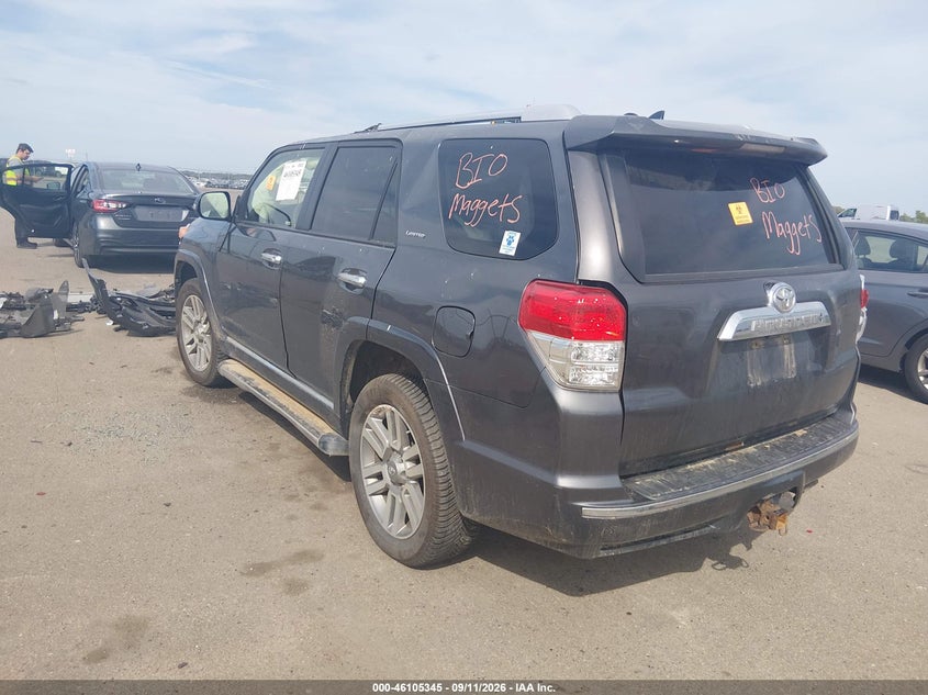 Vin: jtebu5jr7d5123919, lot: 46605003, toyota 4runner limited 20133