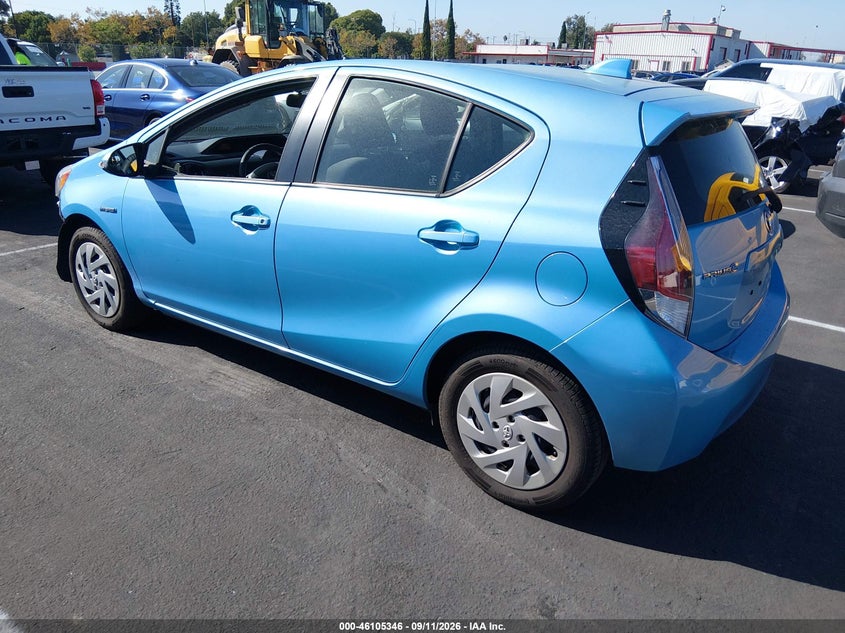 Vin: jtdkdtb35g1116384, lot: 46605004, toyota prius c two 20163