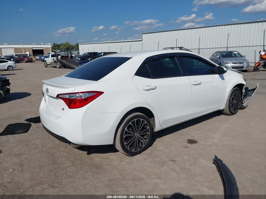 Vin: 5yfburhe0gp471101, lot: 46605007, toyota corolla s plus 20164