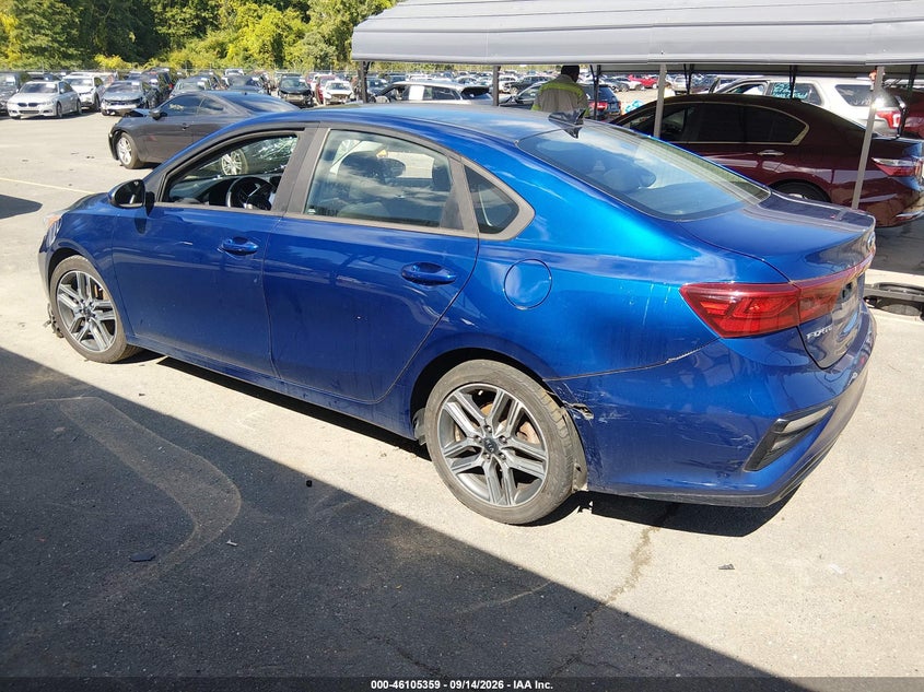 Vin: 3kpf34ad8ke045871, lot: 46605017, kia forte s 20193