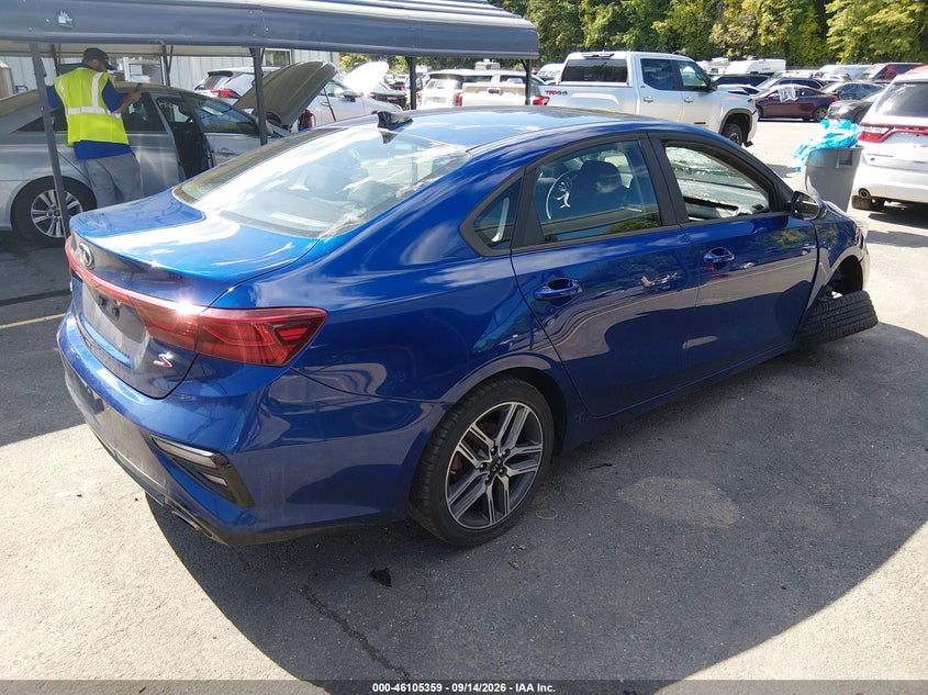 Vin: 3kpf34ad8ke045871, lot: 46605017, kia forte s 20194