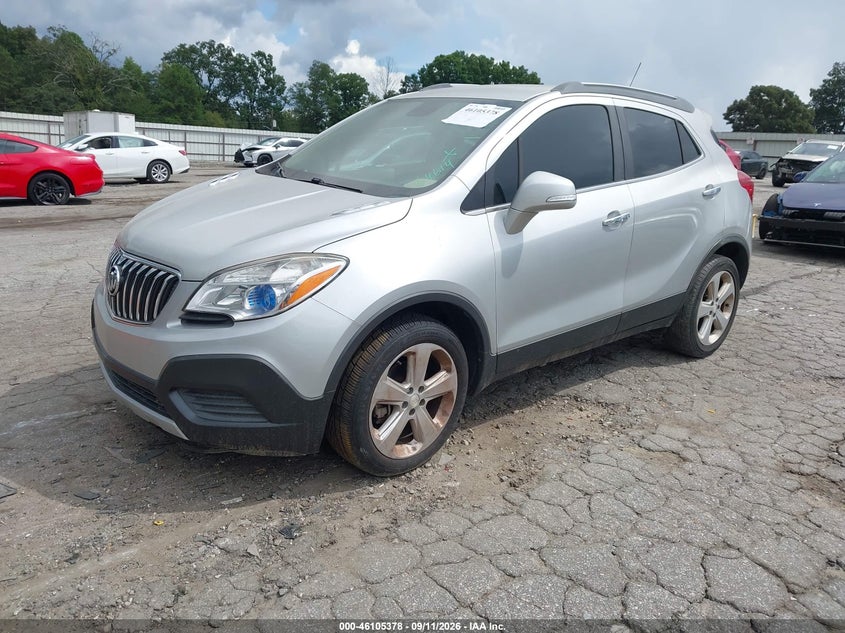 Vin: kl4cjasb7fb264614, lot: 46605036, buick encore 20152