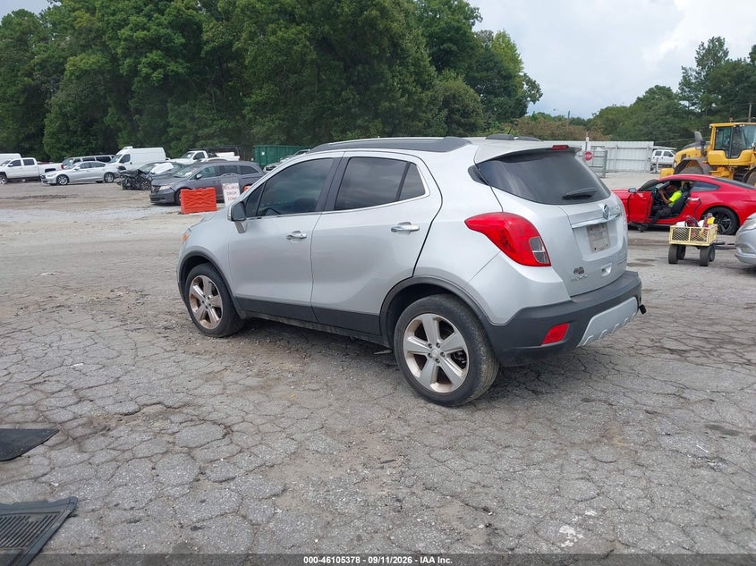 Vin: kl4cjasb7fb264614, lot: 46605036, buick encore 20153