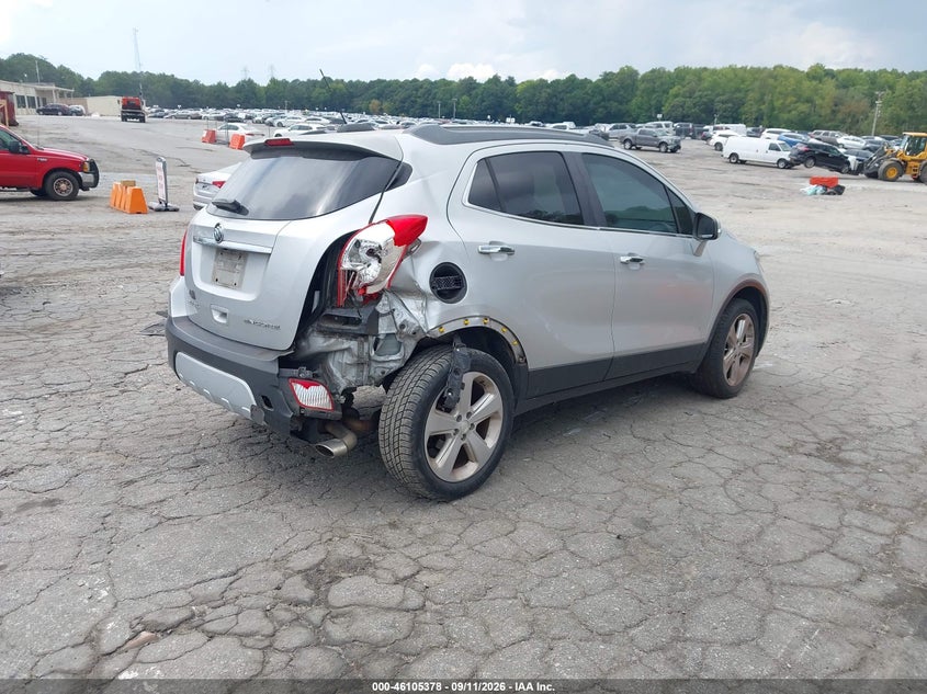Vin: kl4cjasb7fb264614, lot: 46605036, buick encore 20154