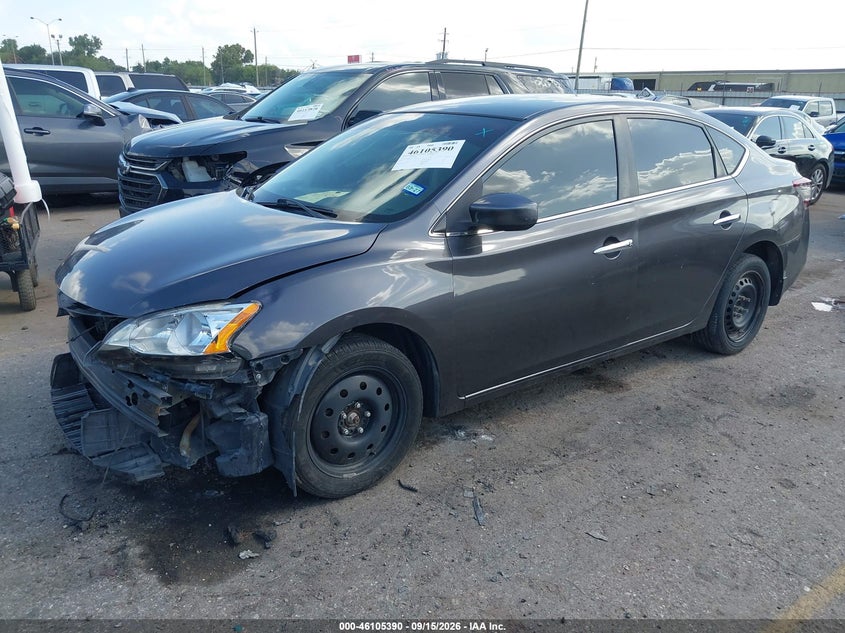 Vin: 3n1ab7ap2fy214931, lot: 46605048, nissan sentra sv 20152
