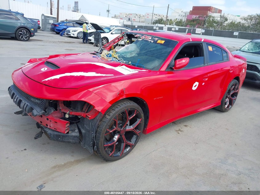 Vin: 2c3cdxct9lh138351, lot: 46605105, dodge charger r/t rwd 20202