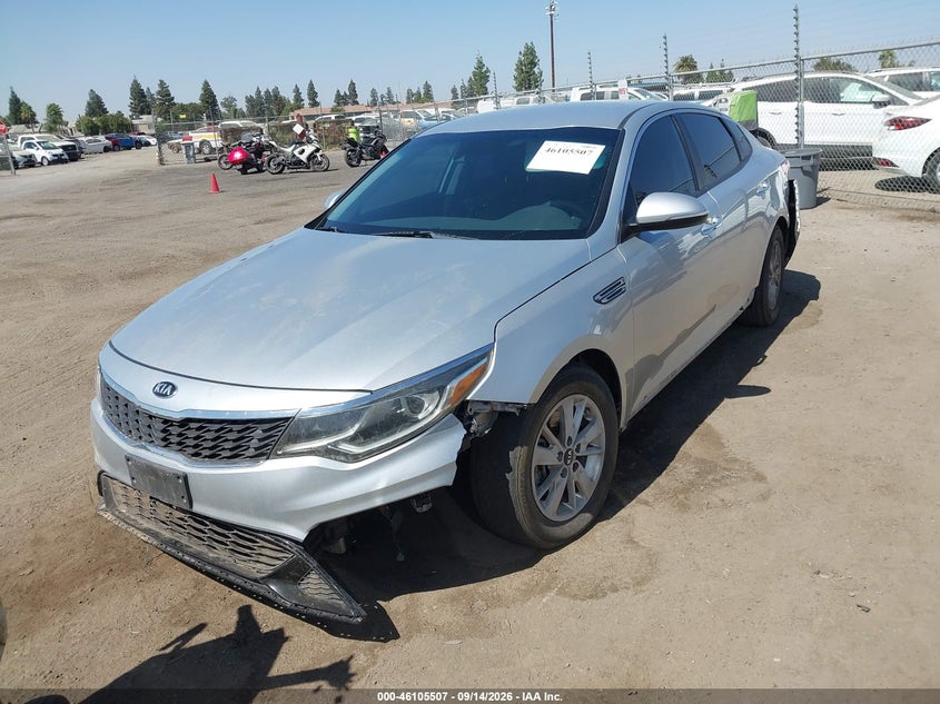 2019 Kia Optima Lx, Front & Rear, IAAI, VIN 5XXGT4L38KG275782 — photo 2