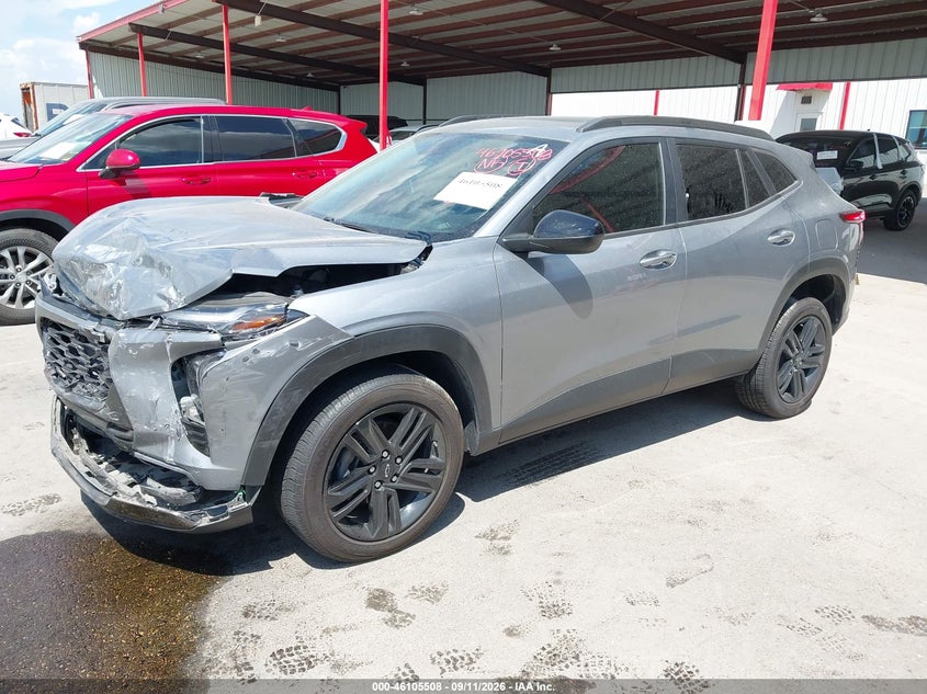 Vin: kl77lke26rc238892, lot: 46605166, chevrolet trax fwd activ 20242