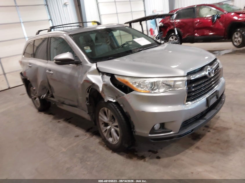 Vin: 5tdjkrfh8es059897, lot: 46605181, toyota highlander xle v6 2014 img_1