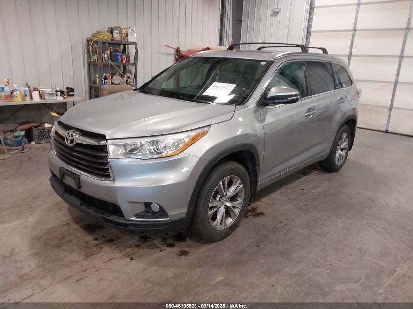 Vin: 5tdjkrfh8es059897, lot: 46605181, toyota highlander xle v6 20142