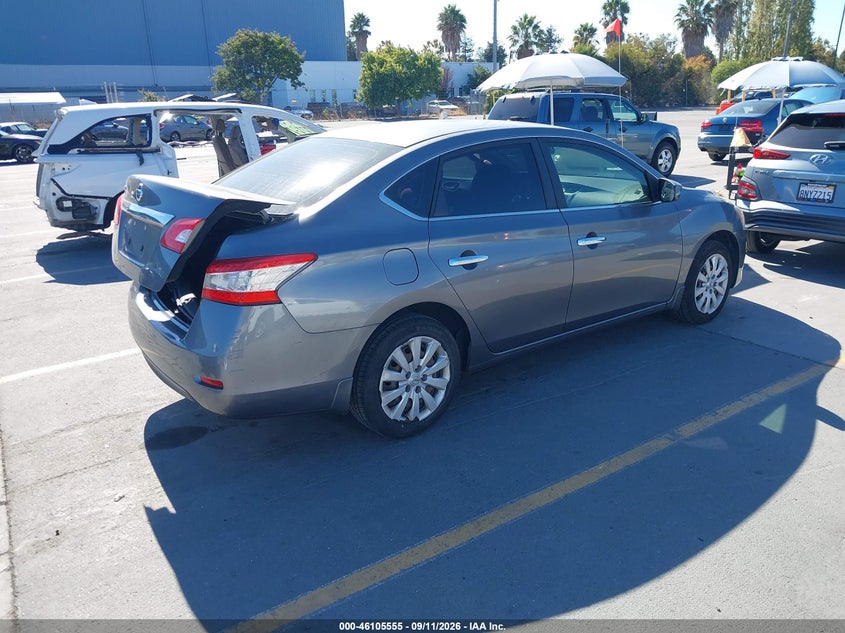 Vin: 3n1ab7ap1fy272321, lot: 46605213, nissan sentra s 20154