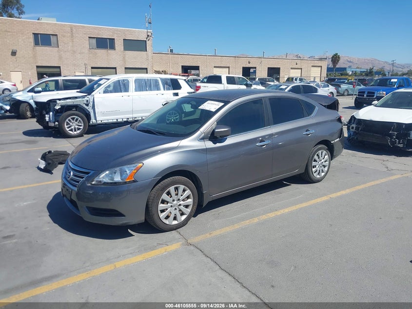 Vin: 3n1ab7ap1fy272321, lot: 46605213, nissan sentra s 20152