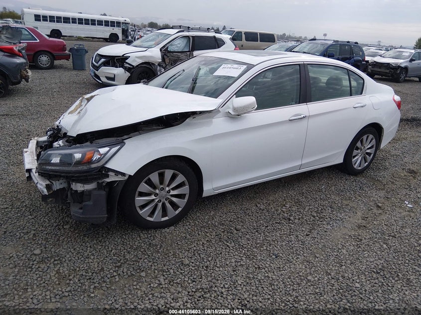 Vin: 1hgcr2f84ea145184, lot: 46605261, honda accord ex-l 20142