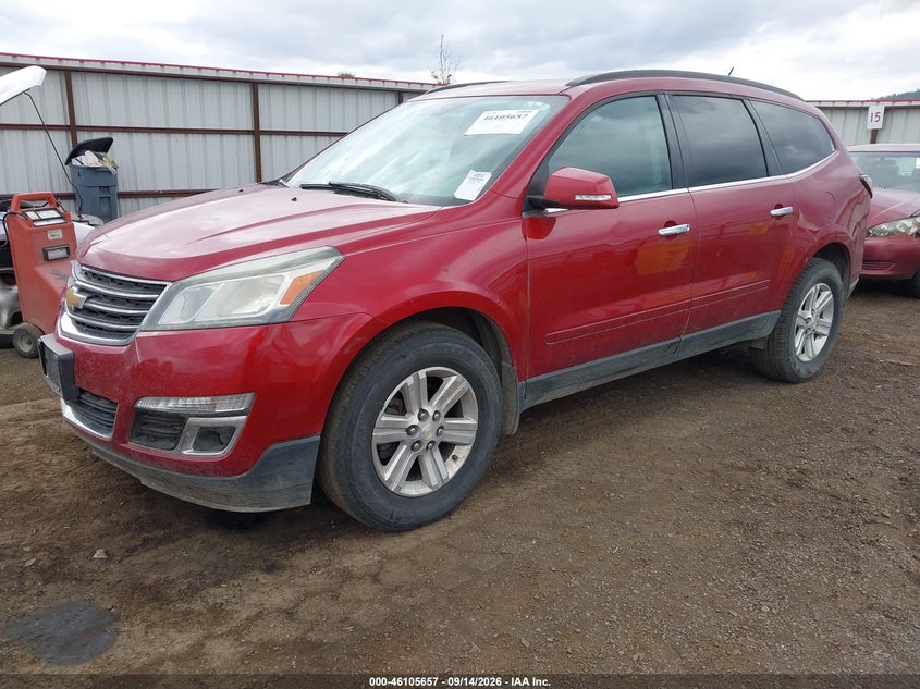 Vin: 1gnkrgkd1ej166074, lot: 46605315, chevrolet traverse lt 20142