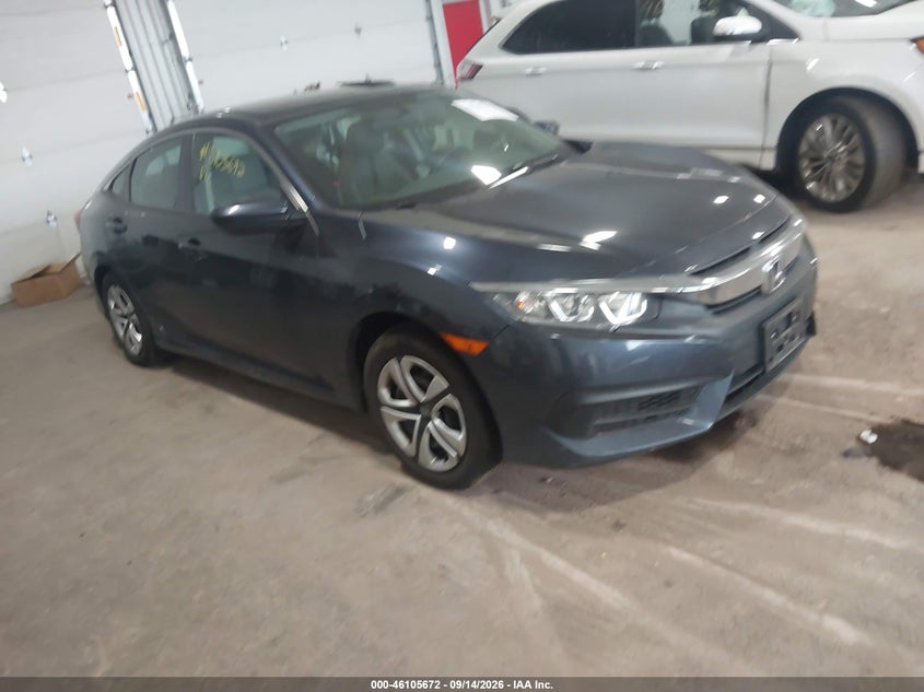 Vin: 19xfc2f50je028812, lot: 46605330, honda civic lx 2018 img_1