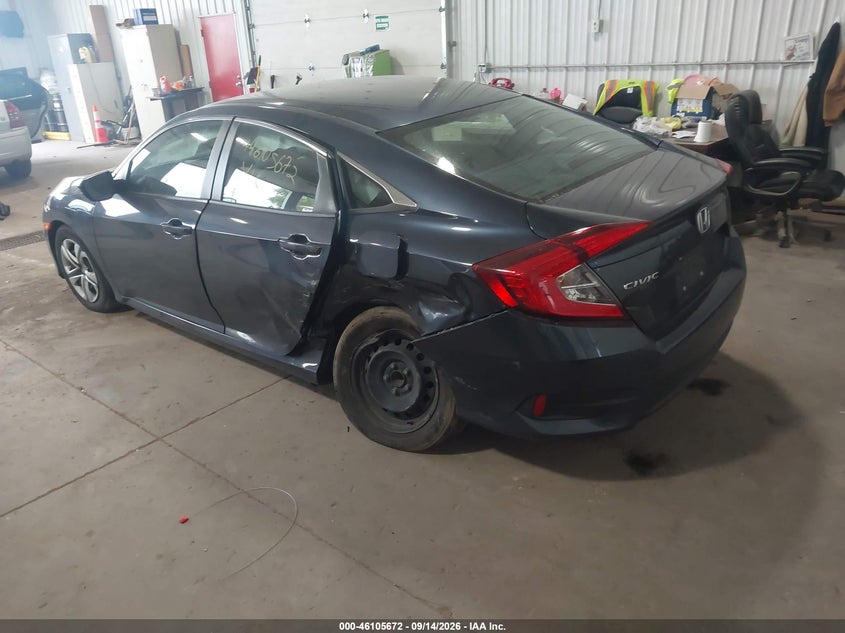 Vin: 19xfc2f50je028812, lot: 46605330, honda civic lx 20183