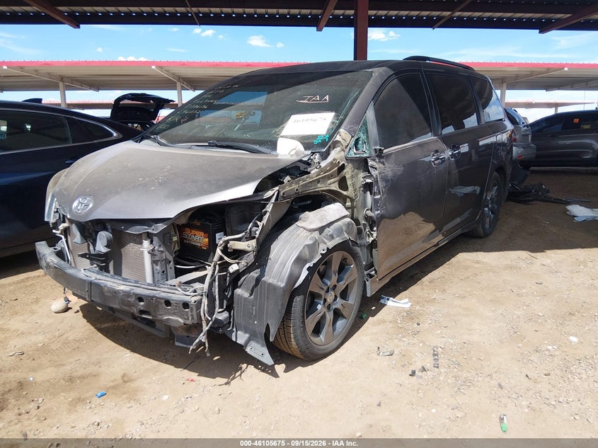 Vin: 5tdxk3dc5fs669465, lot: 46605333, toyota sienna se premium 8 passenger 20152