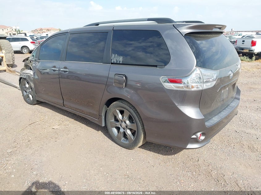 Vin: 5tdxk3dc5fs669465, lot: 46605333, toyota sienna se premium 8 passenger 20153