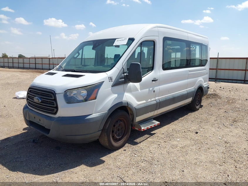 Vin: 1fbzx2cm0jka04444, lot: 46605355, ford transit-350 xl 20182