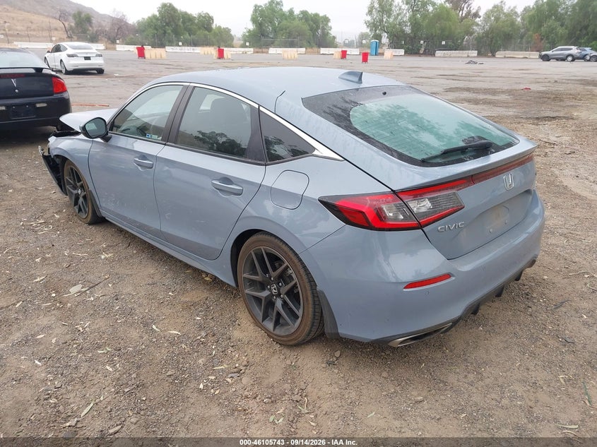 Vin: 19xfl1h87pe008759, lot: 46605401, honda civic sport touring 20233