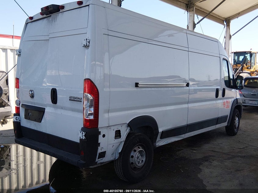 Vin: 3c6lrvdg6pe604037, lot: 46605418, ram promaster 2500 high roof 159 wb 20234