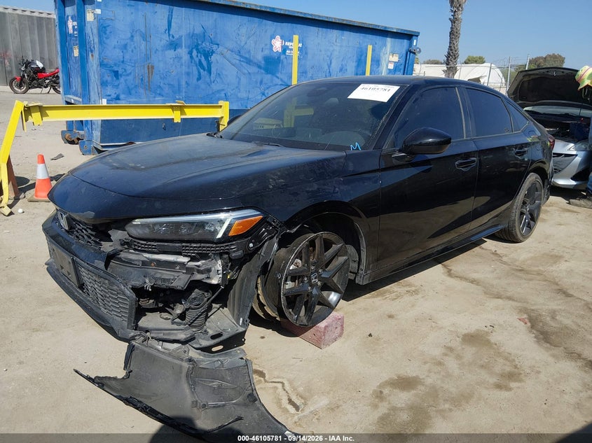 2025 Honda Civic, Front End, IAAI, VIN 2HGFE4F84SH303329 — photo 2