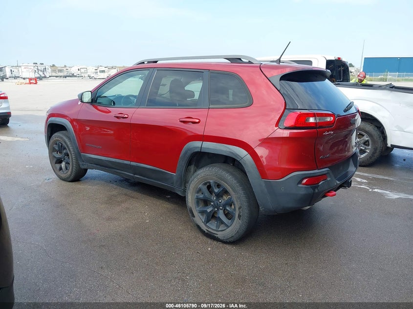 Vin: 1c4pjmbs4fw687300, lot: 46605448, jeep cherokee trailhawk 20153