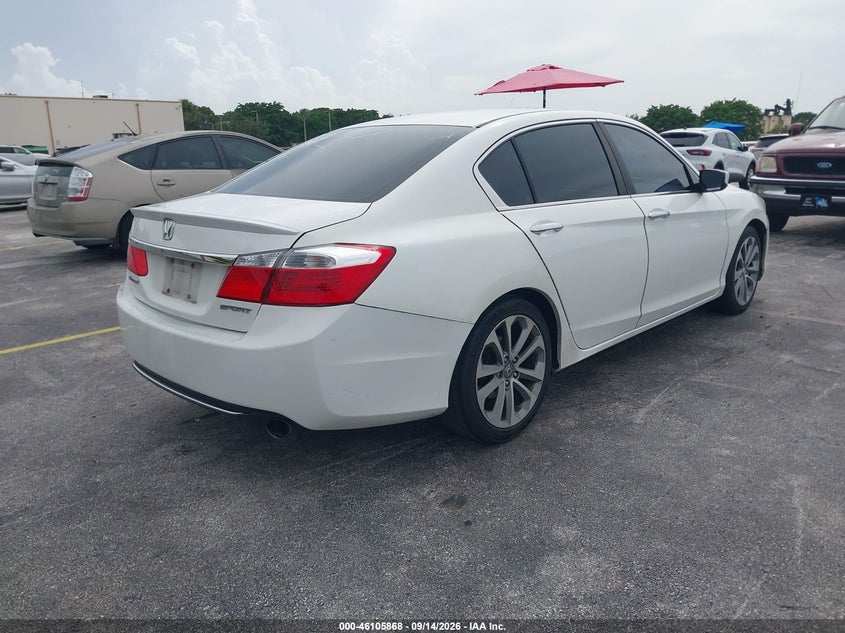 Vin: 1hgcr2f5xda100853, lot: 46605526, honda accord sport 20134