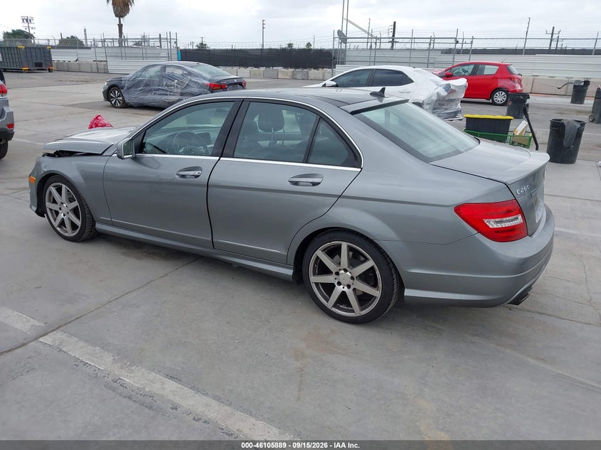Vin: wddgf4hb2dr248865, lot: 46605547, mercedes-benz c 250 sport 20133